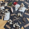Combo 10 Thiệp Hoa Khô Handmade Tone Đen Quà Valentine Giáng Sinh Noel 12.000đ 3
