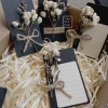 Combo 10 Thiệp Hoa Khô Handmade Tone Đen Quà Valentine Giáng Sinh Noel 12.000đ 6