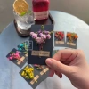 Combo 10 Thiệp Hoa Khô Handmade Tone Đen Quà Valentine, Giáng Sinh, Noel Giá 12.000đ 8