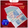Combo 10 Tờ Tiền 100 Nghìn Tỷ Zimbabwe Lưu Niệm Lì Xì Tết - Giá 15.000đ Siêu VIP