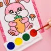 Combo 10 tranh tô màu nước 2 mặt cho bé kèm cọ & màu, quà sinh nhật - chỉ 53.000đ 8
