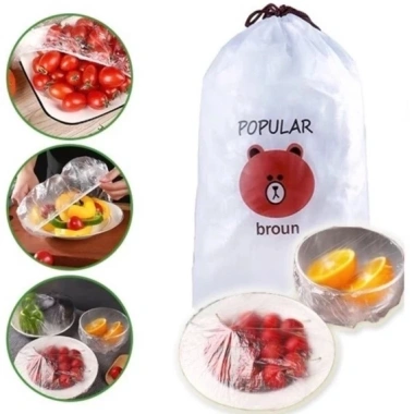 Combo 10 túi 1.000 Màng Bọc Thực Phẩm Co Giãn Siêu Dai Hình Gấu - Tiện Lợi, Giá 17.400₫