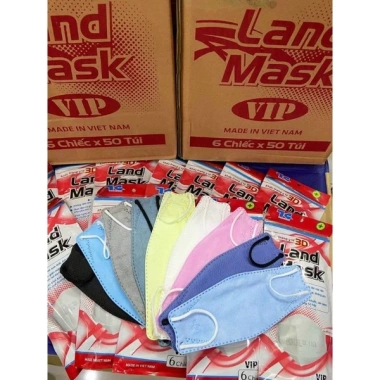 Combo 10 Túi 3D Land Mask 4D KF94 Hàn Quốc - 6 chiếc/túi, Giá chỉ 88.000₫ 2