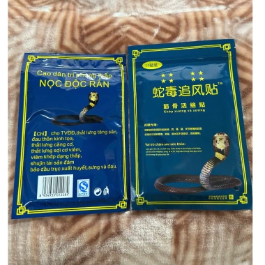 Combo 10 túi Cao dán rắn giảm đau ngoài da - Cao dán hổ trắng, giảm đau nhanh, hiệu quả, giá tốt, đã có sẵn kho, giao ngay 165k