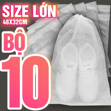 Combo 10 Túi Đựng Giày Dép Chống Bụi Bẩn Ố Vàng P2.600 - Bảo Quản An Toàn, Tiết Kiệm 22% 10