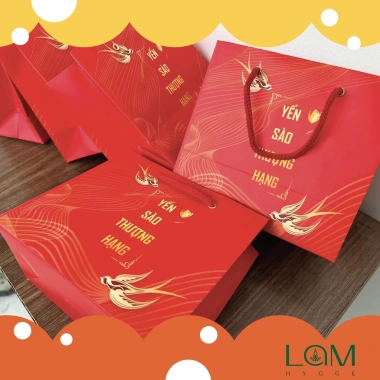 Combo 10 Túi Đựng Hộp Yến Sào 6 Lọ 75g - Cán Màng Mờ Chống Xước, Giấy Dày, Size 39x30x9 và 15x17x8.5 - Giá 49.000đ 3