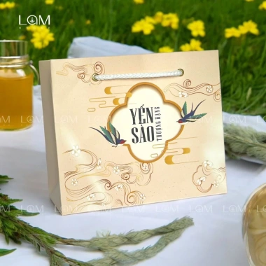 Combo 10 Túi Đựng Hộp Yến Sào 6 Lọ 75g - Cán Màng Mờ Chống Xước, Giấy Dày, Size 39x30x9 và 15x17x8.5 - Giá 49.000đ 7