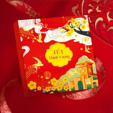 Combo 10 Túi Đựng Quà Tết Giấy I250 Dày Cứng Dây Quai Xách - Túi Tết Đựng Giỏ Quà 120k