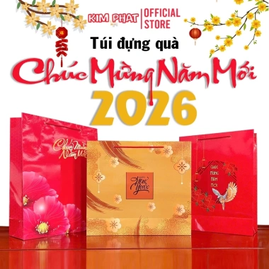 Combo 10 Túi Đựng Quà Tết Nylon Bóng – Chúc Mừng Năm Mới, Đóng Gói Sang Trọng, Giá 102.000₫ 3