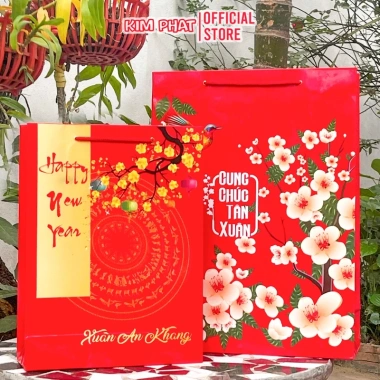 Combo 10 Túi Đựng Quà Tết Nylon Bóng – Chúc Mừng Năm Mới, Đóng Gói Sang Trọng, Giá 102.000₫ 5