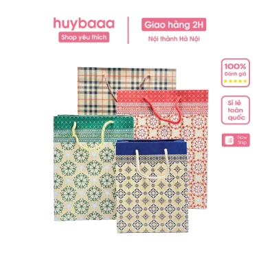 Combo 10 Túi Giấy Kraft Đựng Quà Tết Dày Dặn, Quai Xách - Mẫu 2.025, Giá 35.750₫