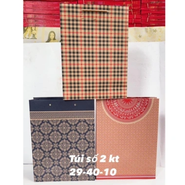 Combo 10 Túi Giấy Kraft Đựng Quà Tết Dày Dặn, Quai Xách - Mẫu 2.025, Giá 35.750₫