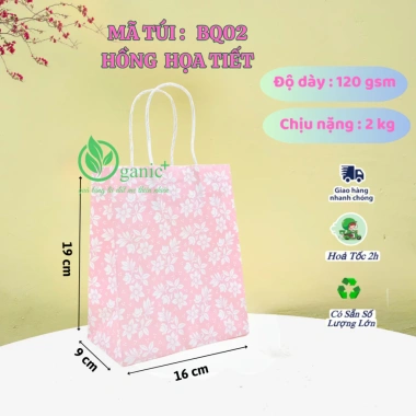 Combo 10 Túi Giấy Kraft Họa Tiết Đa Màu - Túi Đựng Quà Giá 13.900 VNĐ 5