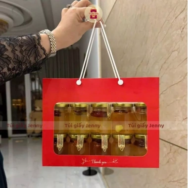 Combo 10 Túi Giấy Mặt Kính Mica Đựng Hũ Yến 70-85ml & 150ml Sang Trọng 83.900 VND 2