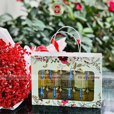 Combo 10 Túi Giấy Mặt Kính Mica Đựng Hũ Yến 70-85ml & 150ml Sang Trọng 83.900 VND 4