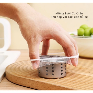 Combo 10 Túi Lưới Lọc Rác Bồn Rửa Bát Chống Tắc Nghẽn Chính Hãng Vinh Đạt Giá 42.000₫ 5