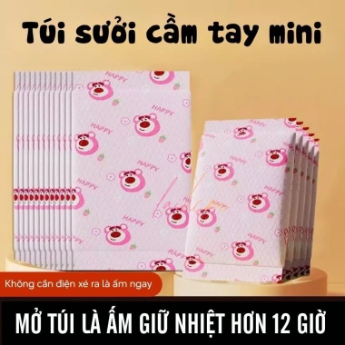 Combo 10 Túi Sưởi Ấm Mini Manyijia - Giữ Nhiệt Cầm Tay, Chườm Nóng, Làm Ấm Cơ Thể, 49k