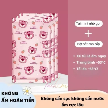 Combo 10 Túi Sưởi Ấm Mini Manyijia - Giữ Nhiệt Cầm Tay, Chườm Nóng, Làm Ấm Cơ Thể, 49k