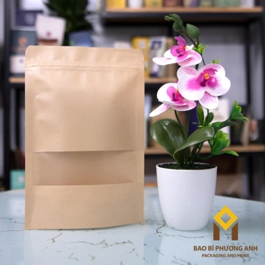 Combo 10 Túi Zip Giấy Kraft Nâu 15x22 - Siêu Rẻ 12.000đ Bao Bì Phương Anh