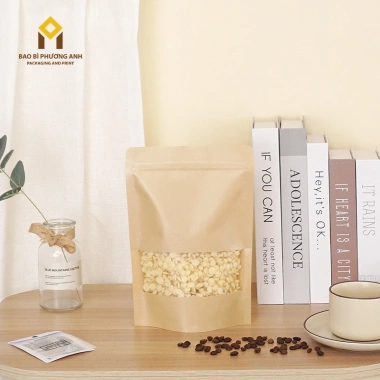 Combo 10 Túi Zip Giấy Kraft Nâu 15x22 - Siêu Rẻ 12.000đ Bao Bì Phương Anh
