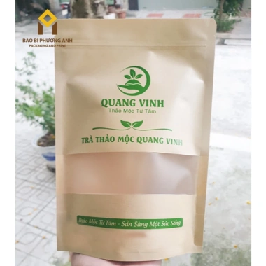 Combo 10 Túi Zip Giấy Kraft Nâu 15x22 - Siêu Rẻ 12.000đ Bao Bì Phương Anh