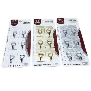 Combo 10 - Vỉ 6 móc dán chống gỉ, treo đồ đa năng 10kg, set 6 móc không bong tróc - Giá chỉ 70.428₫
