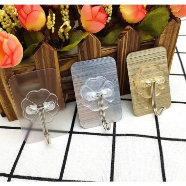 Combo 10 - Vỉ 6 móc dán chống gỉ, treo đồ đa năng 10kg, set 6 móc không bong tróc - Giá chỉ 70.428₫