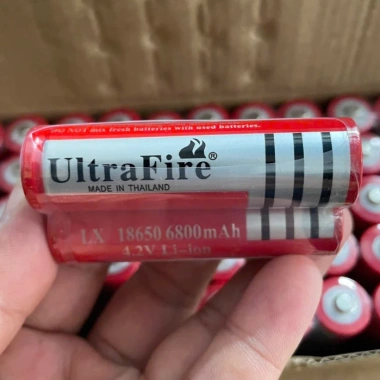 Combo 10 Viên Pin sạc UltraFire 18.650 4.2V 6.800mAh - Siêu bền cho Đèn Pin, Micro, Loa, Quạt Mini, Giá chỉ 70.000 VND 5
