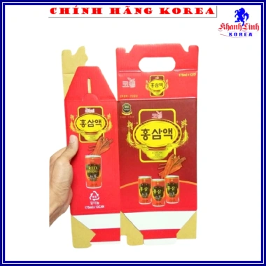 Combo 10 vỏ hộp Hồng Sâm Lon Hàn Quốc - Đóng 12 lon, giảm còn 115.000 VND