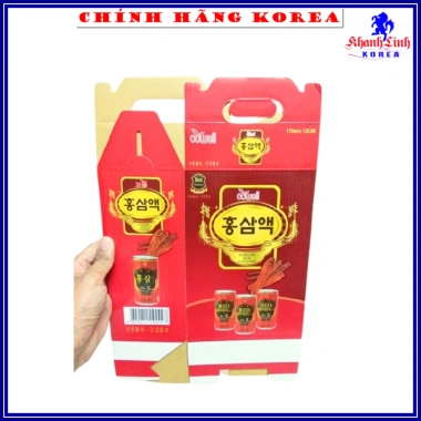 Combo 10 vỏ hộp Hồng Sâm Lon Hàn Quốc - Đóng 12 lon, giảm còn 115.000 VND