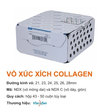 Combo 10 vỏ xúc xích collagen Phi 21-28 Vỏ collagen làm lạp xưởng chỉ 445.000₫ 2 Combo 10 vỏ xúc xích collagen Phi 21-28 Vỏ collagen làm lạp xưởng chỉ 445.000₫ 2