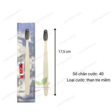 Combo 100 Bàn Chải Đánh Răng Bột Bắp Đút Túi Nhôm Tiện Lợi Dành Cho Khách Sạn Homestay Villa Giá 179.000 VND