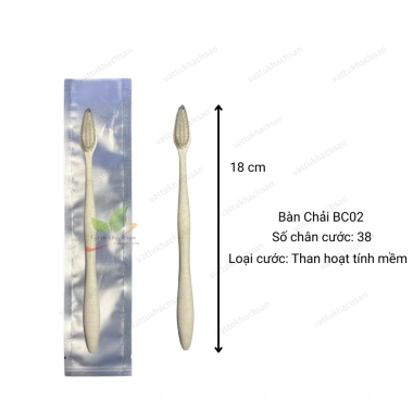 Combo 100 Bàn Chải Đánh Răng Bột Bắp Đút Túi Nhôm Tiện Lợi Dành Cho Khách Sạn Homestay Villa Giá 179.000 VND