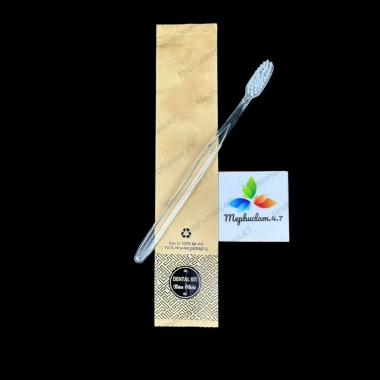 Combo 100 Bàn Chải Kem Đánh Răng Khách Sạn, Đồ Tiêu Hao, Túi Kraft Giá 95.000₫