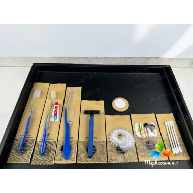 Combo 100 Bàn Chải Kem Đánh Răng Khách Sạn, Đồ Tiêu Hao, Túi Kraft Giá 95.000₫
