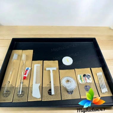 Combo 100 Bàn Chải Kem Đánh Răng Khách Sạn, Đồ Tiêu Hao, Túi Kraft Giá 95.000₫