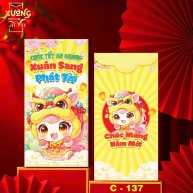 Combo 100 Bao Lì Xì Truyền Thống Bính Ngọ 2.026 - Nhiều Mẫu Đẹp Ưu Đãi 21.728 VND 3