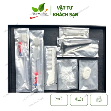 Combo 100 Bộ Bàn Chải và Kem Đánh Răng Khách Sạn, Villa - Đóng Túi Nhôm, Giá 70.000 VNĐ