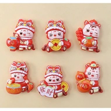 Combo 100 Charm Ông Thần Tài, Lân Rồng, Ngựa Trang Trí Tết - Phụ Kiện DIY Giá 31.000