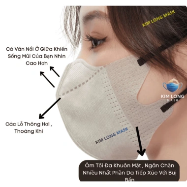 Combo 100 chiếc Khẩu Trang 5D Thịnh Phát 3 Lớp Kháng Khuẩn Lọc Bụi Mịn UV 45k 3