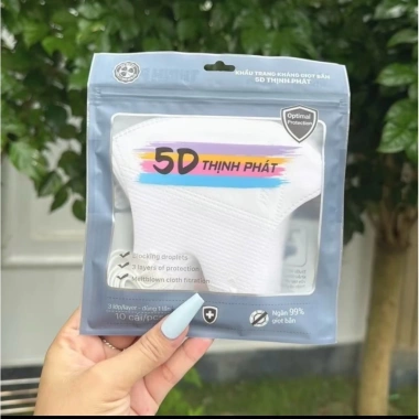 Combo 100 chiếc Khẩu Trang 5D Thịnh Phát – Kháng khuẩn, Chống nắng, bụi, UV 2