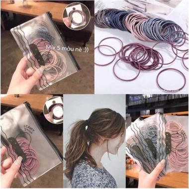 Combo 100 chun buộc tóc thun cột trơn đa màu - Giá chỉ 20.000đ, ưu đãi cho nàng 7 Combo 100 chun buộc tóc thun cột trơn đa màu - Giá chỉ 20.000đ, ưu đãi cho nàng 7