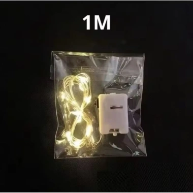 Combo 100 dây đèn LED đom đóm 3 chế độ 1-3m, pin vàng, 7 màu - Bán sỉ giá ưu đãi