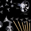 Combo 100 Đế Nhựa + Que Tre - Nắp Đỡ Hoa Quả, Bánh Kẹo, Giỏ Quả - Giá 42.000₫ 2