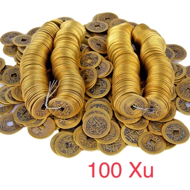 Combo 100 Đồng Xu Cổ Ngũ Đế - Bàn Thờ Thổ Địa Thần Tài, Cầu Tài Lộc May Mắn, Giá 90.000 VND