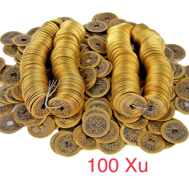 Combo 100 Đồng Xu Cổ Ngũ Đế - Bàn Thờ Thổ Địa Thần Tài, Cầu Tài Lộc May Mắn, Giá 90.000 VND