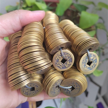 Combo 100 Đồng Xu Cổ Ngũ Đế - Bàn Thờ Thổ Địa Thần Tài, Cầu Tài Lộc May Mắn, Giá 90.000 VND