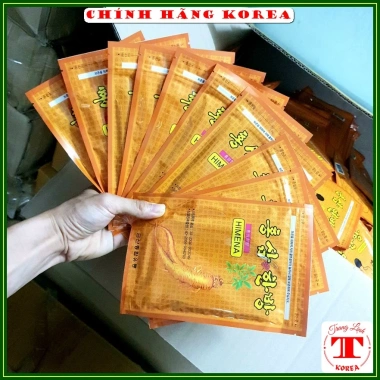 Combo 100 gói Cao dán hồng sâm Himena Hàn Quốc chính hãng - Giá ưu đãi 2.45 triệu