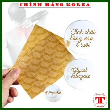 Combo 100 gói Cao dán hồng sâm Himena Hàn Quốc chính hãng - Giá ưu đãi 2.45 triệu