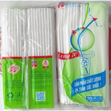 Combo 100 gói ống hút cong phì 6 màu + 70 ống hút cà phê, nước ép, mía - Chỉ 250.000 VND 2